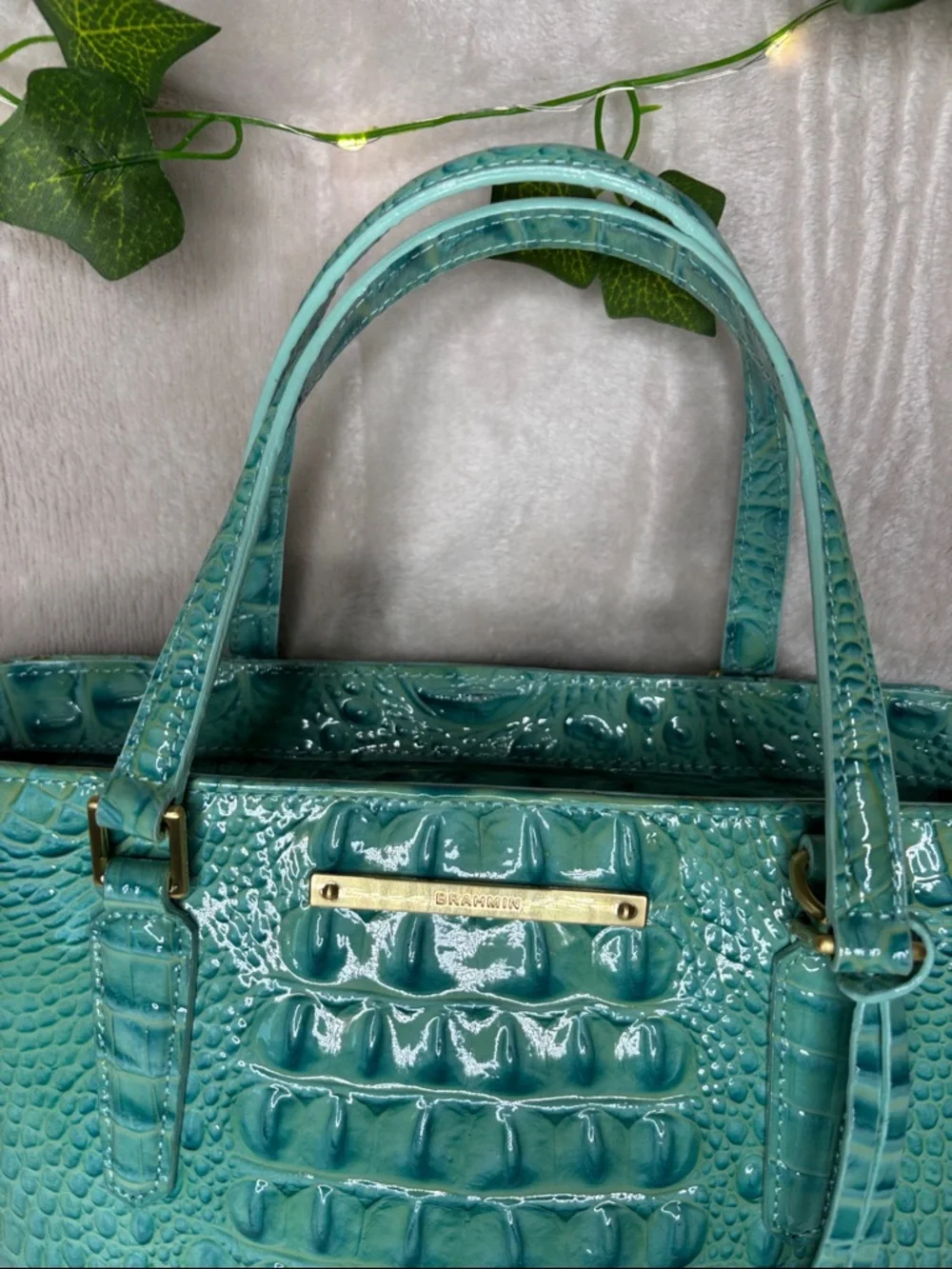 Brahmin Harrison Carryall Glass Glossy Rare Find - Picture 4 of 14